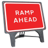 Q-Sign Complete - Ramp Ahead - 1050 x 750mm