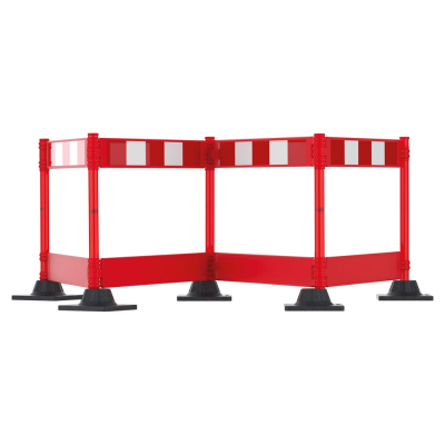 JSP Champion Plus Folding Barrier - Red / White - 1.5 Metres