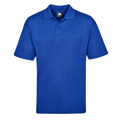 Orn Raven Short Sleeve Polo Shirt - Royal Blue / 4XL