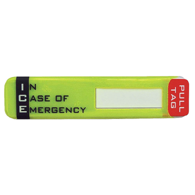 In Case of Emergency (ICE) Helmet Sticker