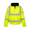 Super-Dri Waterproof Hi-Vis Yellow PU Bomber Jacket - S