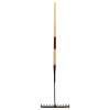 Rake Tarmac Round Tooth WOOD Handle (311)