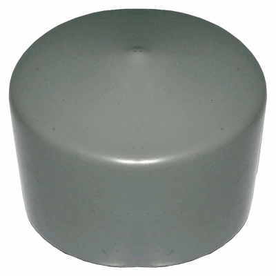 Sign Post External Round Cap - Grey - 89mm