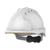 JSP EVO3 Vented Wheel Ratchet Safety Helmet - White
