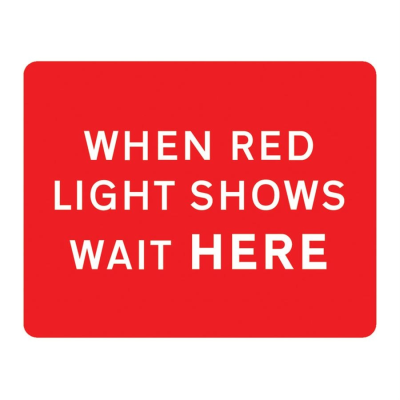 Jazz Sign Plate - When Red Light Shows Wait Here - 1050 x 750 x 2mm