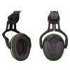 MSA V-Gard Helmet Mounted Ear Defenders Black / Green - 28dB SNR