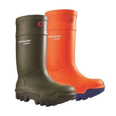 Dunlop Purofort Thermo+ Safety Wellingtons - Orange / Size 5