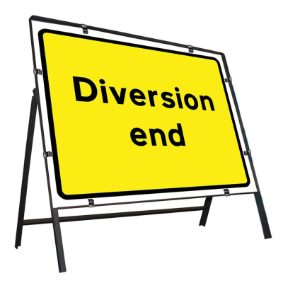 Jazz Sign Complete Clipped - Diversion End - 1050 x 750mm