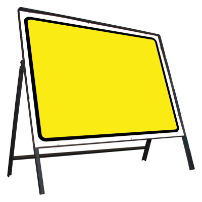Jazz Sign Complete Riveted - Special Black on Yellow - 1050 x 750mm