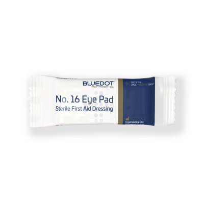 Blue Dot Flow Wrapped No16 Eye Pad and Dressing