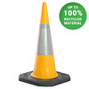 Apollo Yellow 2-Part Traffic Cone c/w D2 Sleeve - 750mm