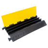 Cable and Hose Protection Ramp Black / Yellow - 3 Channel - 900 x 500 x 70mm