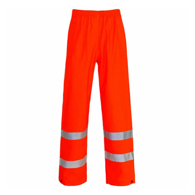 Super-Dri Rail Waterproof Breathable Hi-Vis Orange Trousers - S