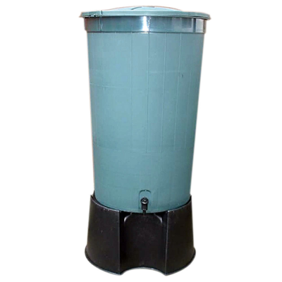Water Butt - GREEN c/w STAND (Garden Type - Riaar)