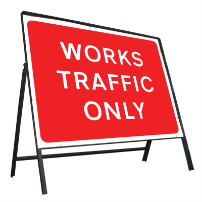 Jazz Sign Complete Riveted - Works Traffic Only - 1050 x 750mm