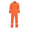 Portwest FR21 Bizflame FR AS Lightweight Coverall - Orange / Regular Leg / M