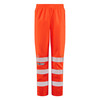 Leo Hannaford Women's 15K Hi-Vis Orange Waterproof Breathable Overtrousers