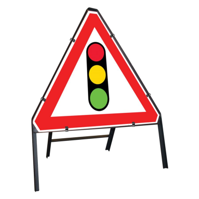 Jazz Triangle Sign Complete Clipped - Traffic Lights - 600mm