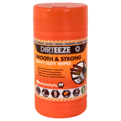 Wipes Dirteeze SMOOTH & STRONG - Tub of 80 (DGCL)