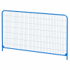 Heras Blue Round Top Fencing Panel - 2 x 3.5 Metres