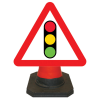 Hangman Triangle Sign Plate - Traffic Light Ahead - 750mm
