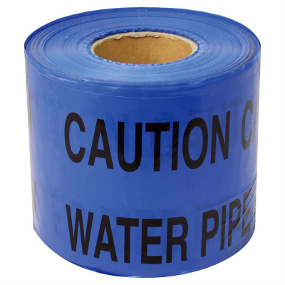 Caution Water Pipe Below Tape - 150mm x 365 Metres