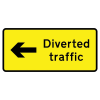 Jazz Sign Plate - Diverted Traffic Arrow Right - 1050 x 450 x 2mm