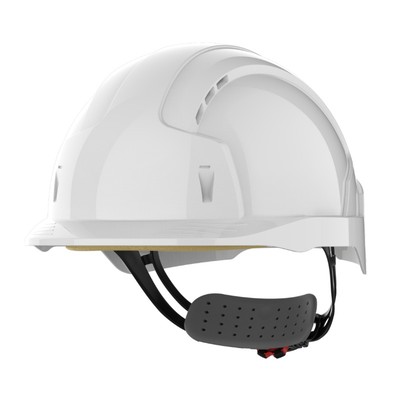 JSP EVOLite Vented Wheel Ratchet Safety Helmet - White