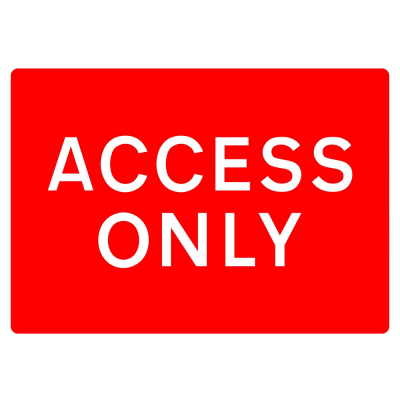 Jazz Sign Plate 300mm Centres - Access Only - 1050 x 750mm