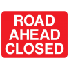 Jazz Sign Plate 300mm Centres - Road Ahead Closed - 1050 x 750mm
