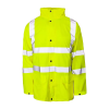 Super-Dri Waterproof Breathable Hi-Vis Yellow Rain Jacket - S