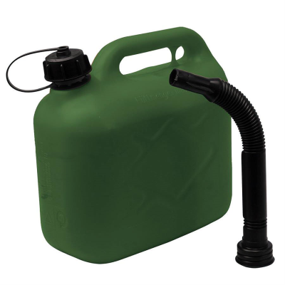 Green Plastic Fuel Container - 5 Litre