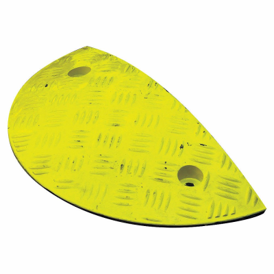 Yellow Speed Ramp End Panel - 75 x 210 x 480mm