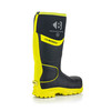 Buckbootz BBZ8000 Neoprene Rubber Safety Wellingtons - Black/Yellow - Size 8