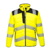 Portwest PW371 Hi-Vis Yellow/Black Baffle Jacket - S