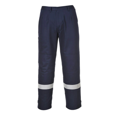 Portwest FR26 Bizflame FR AS Arc Trousers - Navy / Regular Leg / 4XL - 48-50"