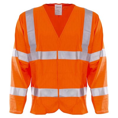 Jafco FR AS Hi-Vis Long Sleeve Waistcoat - Orange