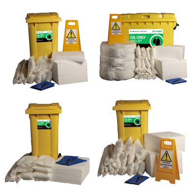 Oil 120Ltr Oil Spillage Wheeled Bin H1220120