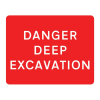 Jazz Sign Plate - Danger Deep Excavation - 1050 x 750 x 2mm