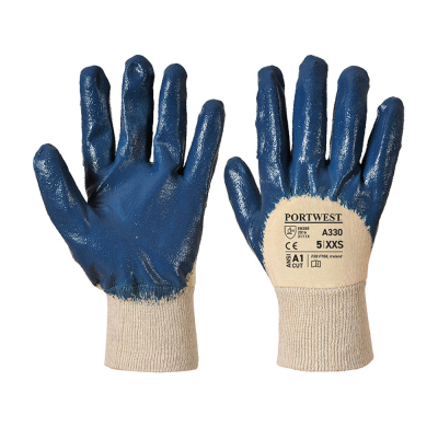 Portwest Fully Coated Nitrile Safety Gloves - Large / Size 9