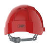 JSP EVOLite Vented Slip Ratchet Safety Helmet - Red
