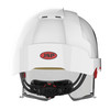 JSP EVO VISTAlens Vented Safety Helmet with Integrated Eyewear - White Helmet / Smoke Lens