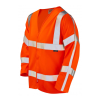 Leo Parkham Rail FR Hi-Vis Long Sleeve Orange Waistcoat - S