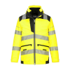 Portwest PW367 Waterproof Breathable Hi-Vis Yellow/Black 5-in-1 Jacket - M