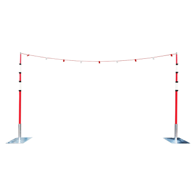 Goalpost Height Restriction Kit with Steel Bases & Bunting