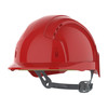 JSP EVOLite Vented Slip Ratchet Safety Helmet - Red