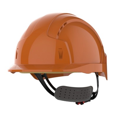 JSP EVOLite Vented Wheel Ratchet Safety Helmet - Orange