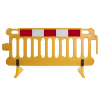 Highway Barrier with Yellow Anti-Trip Feet - Yellow - 2 Metres