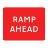 Jazz Sign Plate 300mm Centres - Ramp Ahead - 1050 x 750mm