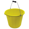 PVC Pouring Bucket - Yellow - 14 Litre